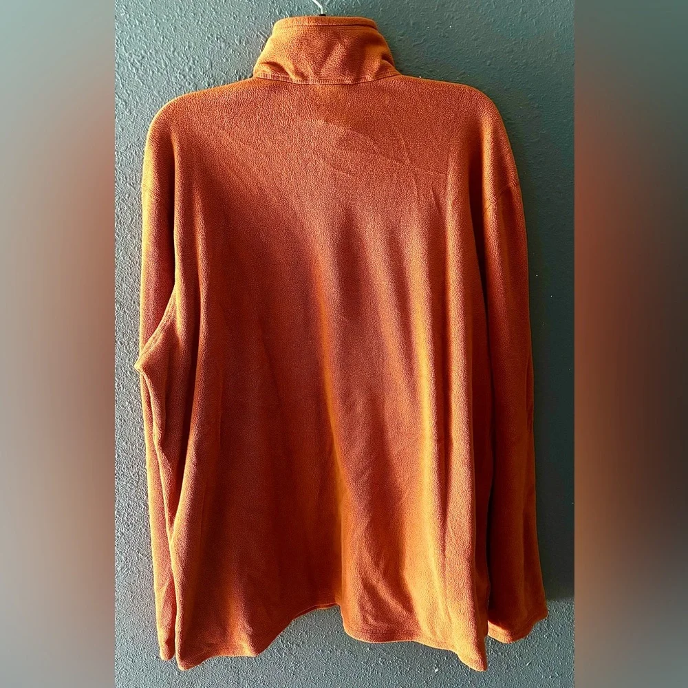 The North Face Rust Fleece Quarter Zip Pullover